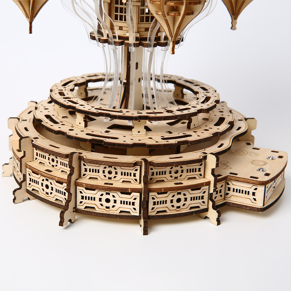 Steampunk Floating Castle 3D Wooden Puzzle Model Kit