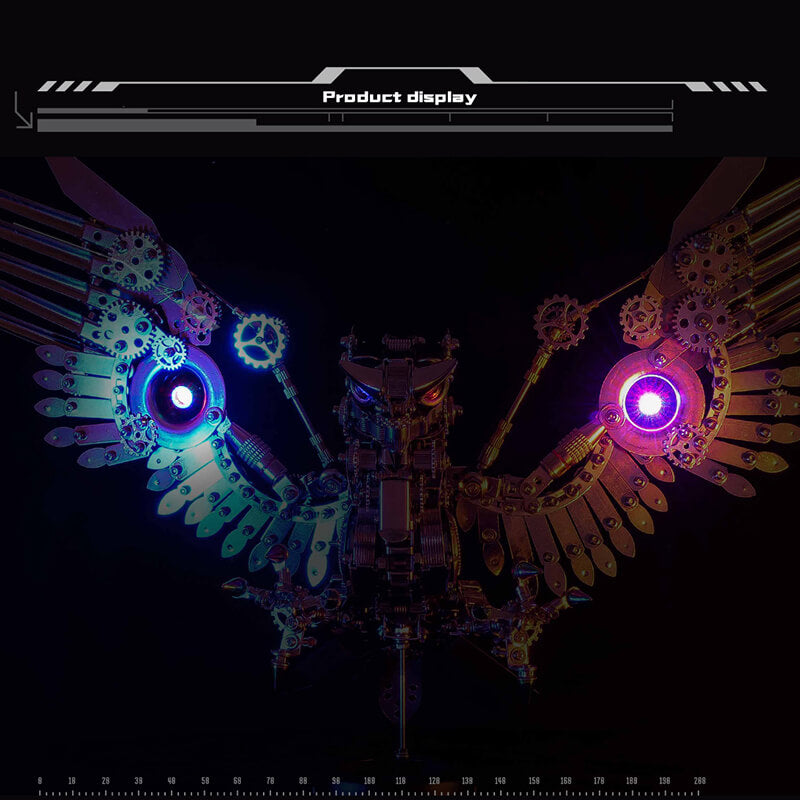 Steampunk Gyrfalcon 1800PCS Metal Puzzle Model Kit Eagle Series