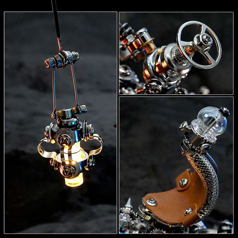 Steampunk Mechanical Chameleon 3D Metal Puzzle Model Kit for Adults