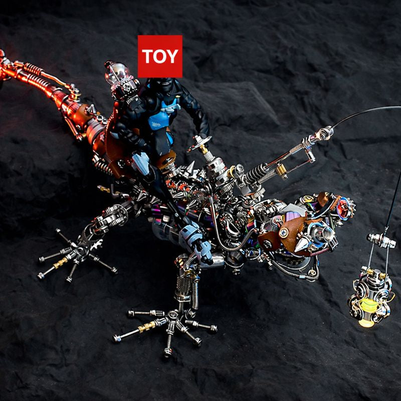 Steampunk Mechanical Chameleon 3D Metal Puzzle Model Kit for Adults
