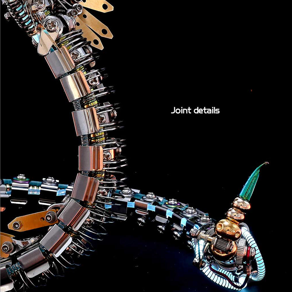 Steampunk Mechanical Cobra 3D Metal Puzzle Model Kit for Adults Snake Series