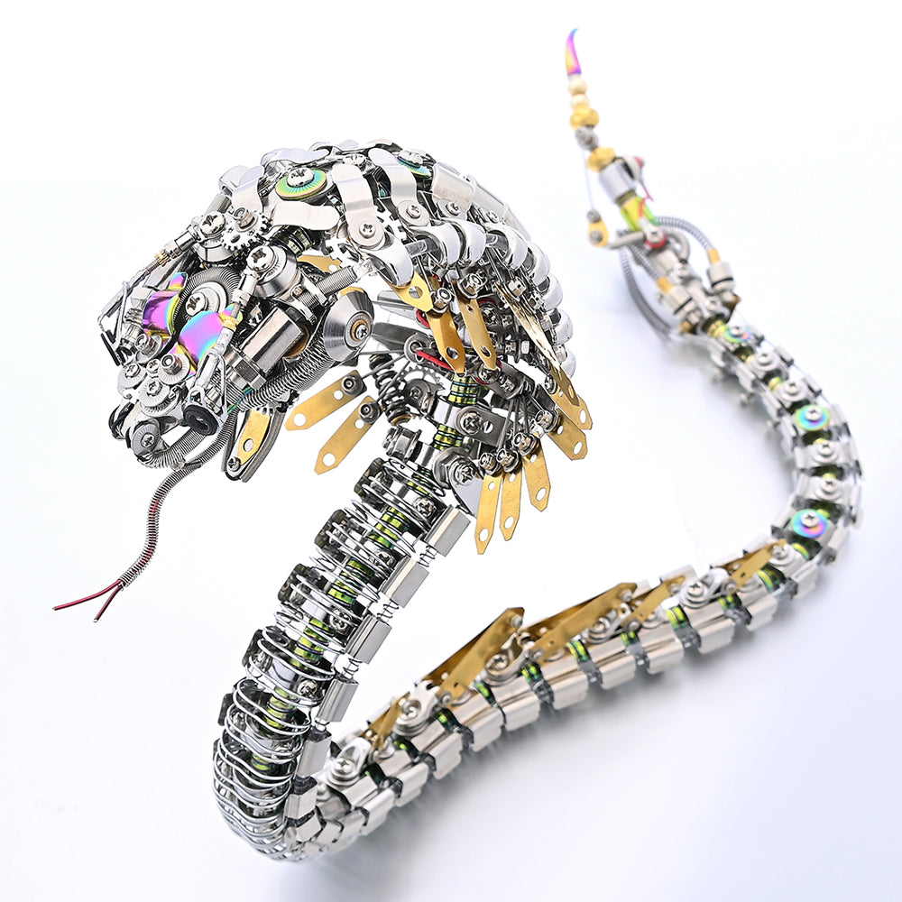 Steampunk Mechanical Cobra 3D Metal Puzzle Model Kit for Adults Snake Series