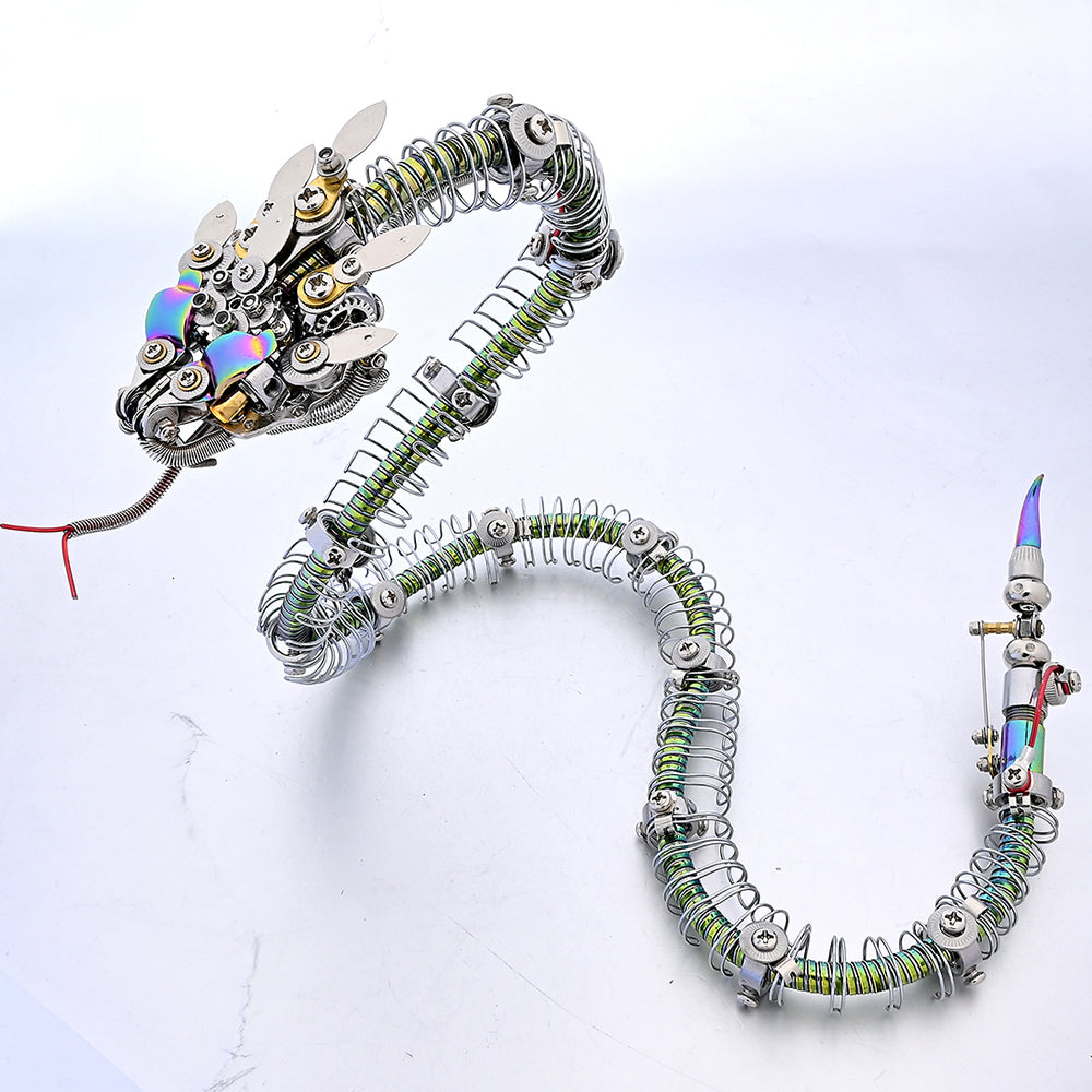 Steampunk Mechanical rattlesnake Metal 3D Puzzle Kit for Adults