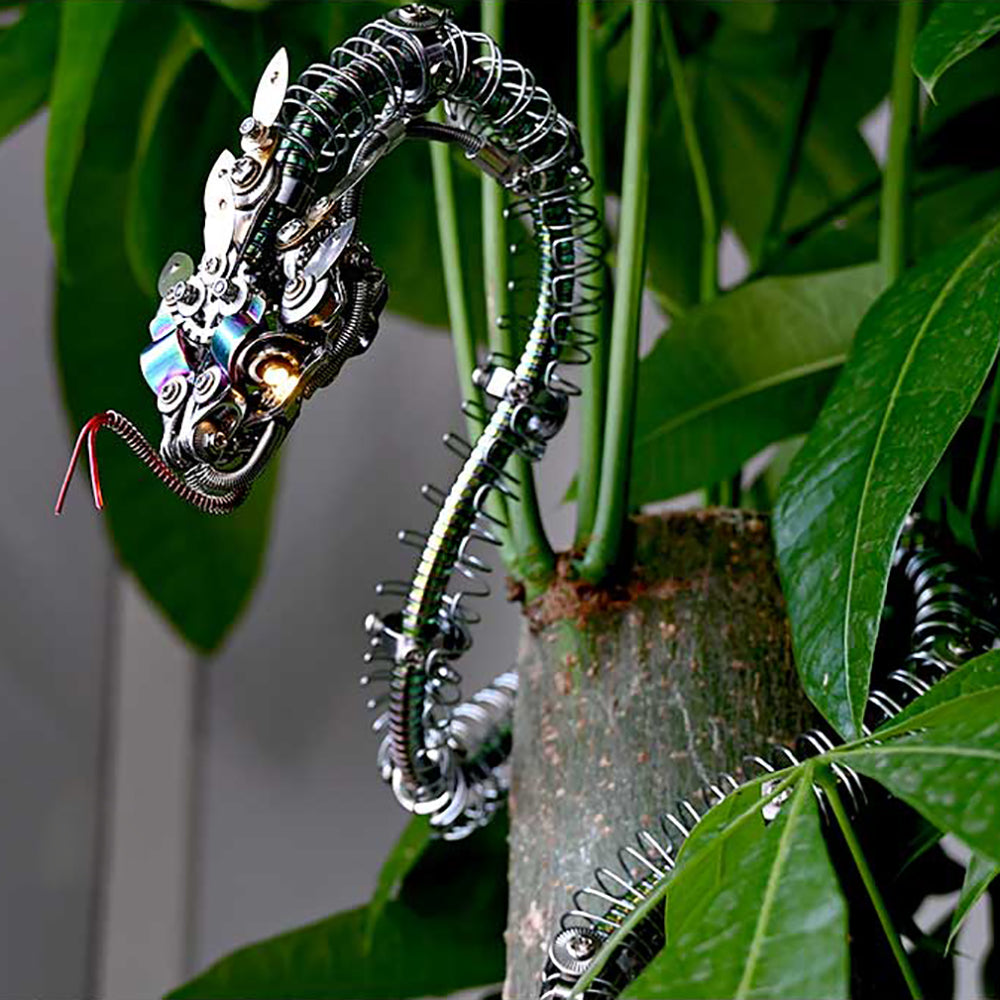Steampunk Mechanical rattlesnake Metal 3D Puzzle Kit for Adults