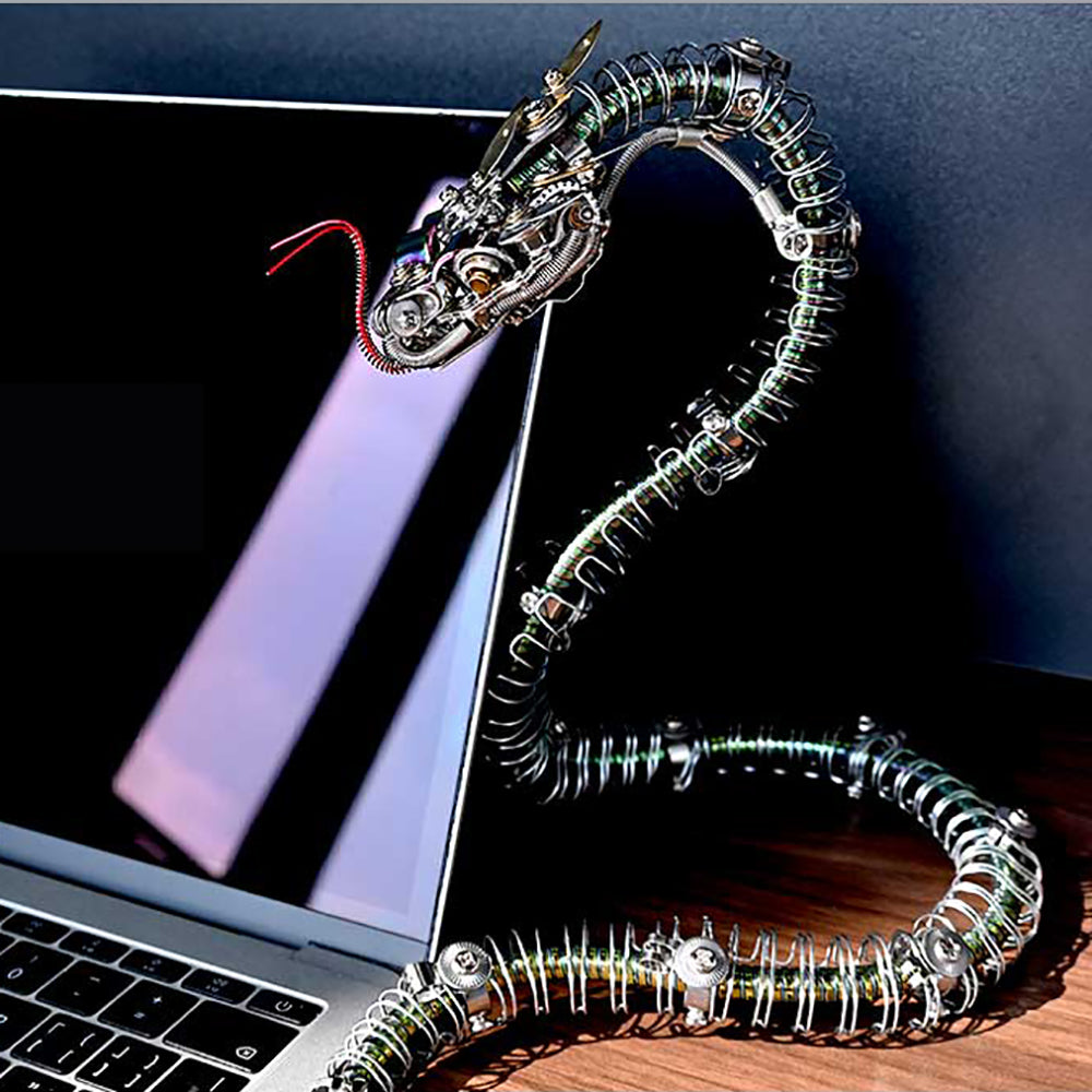 Steampunk Mechanical rattlesnake Metal 3D Puzzle Kit for Adults