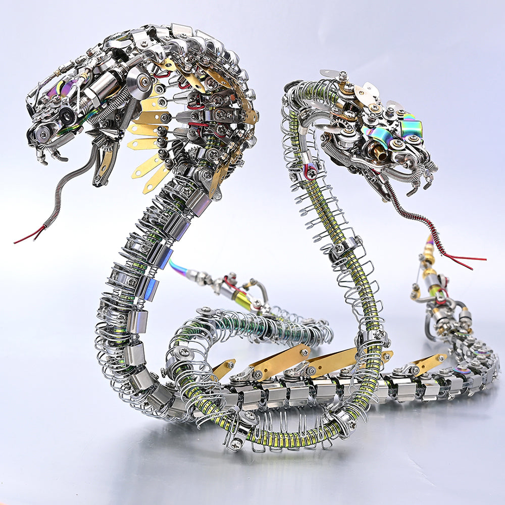 Steampunk Mechanical rattlesnake Metal 3D Puzzle Kit for Adults