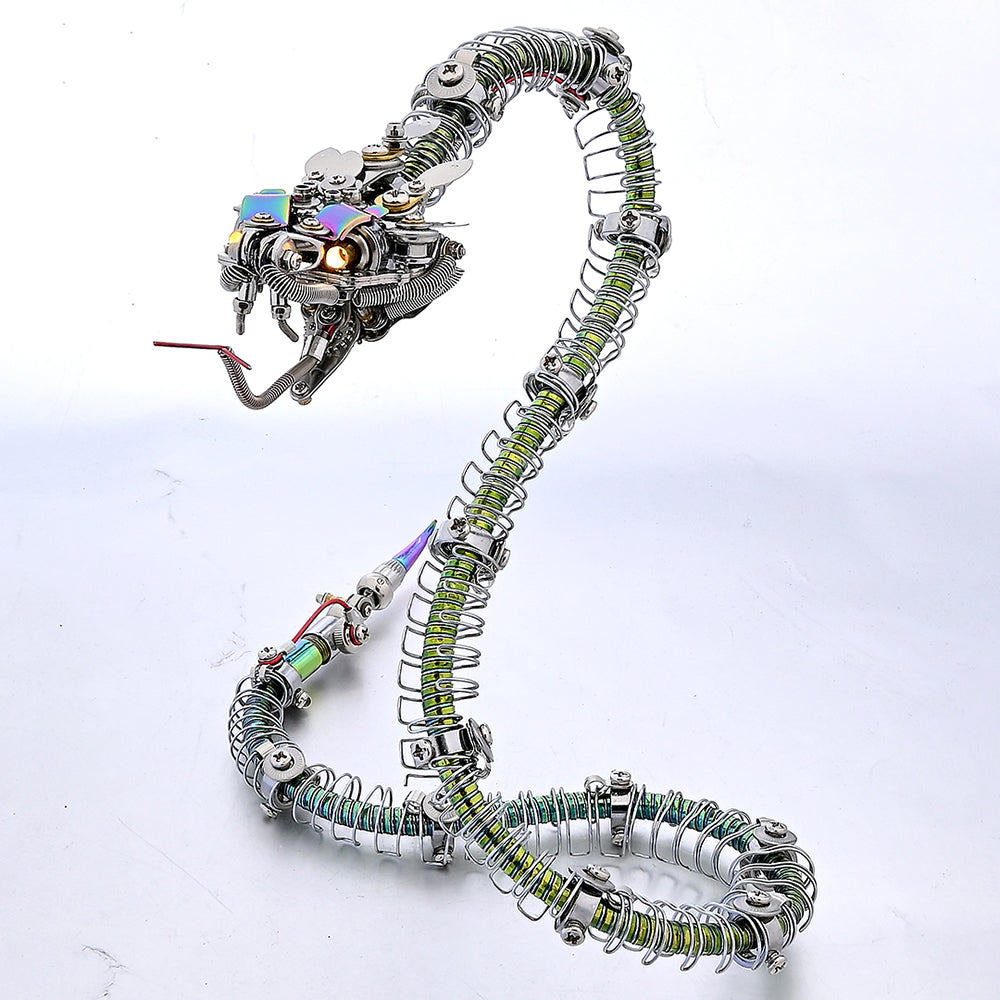 Steampunk Mechanical rattlesnake Metal 3D Puzzle Kit for Adults