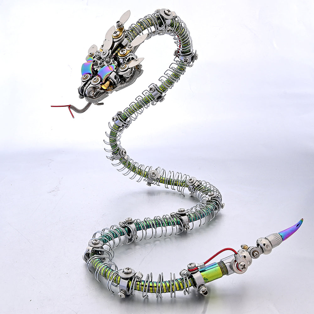 Steampunk Mechanical rattlesnake Metal 3D Puzzle Kit for Adults