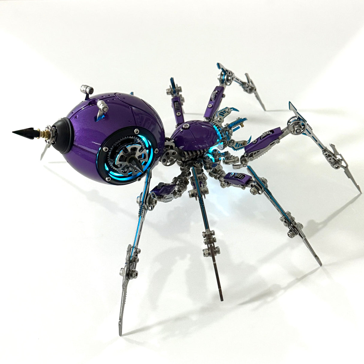 Steampunk Mechanical Spider Purple Storm 3D Metal Model Kit for Adults