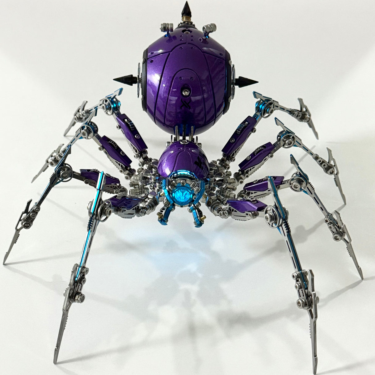 Steampunk Mechanical Spider Purple Storm 3D Metal Model Kit for Adults