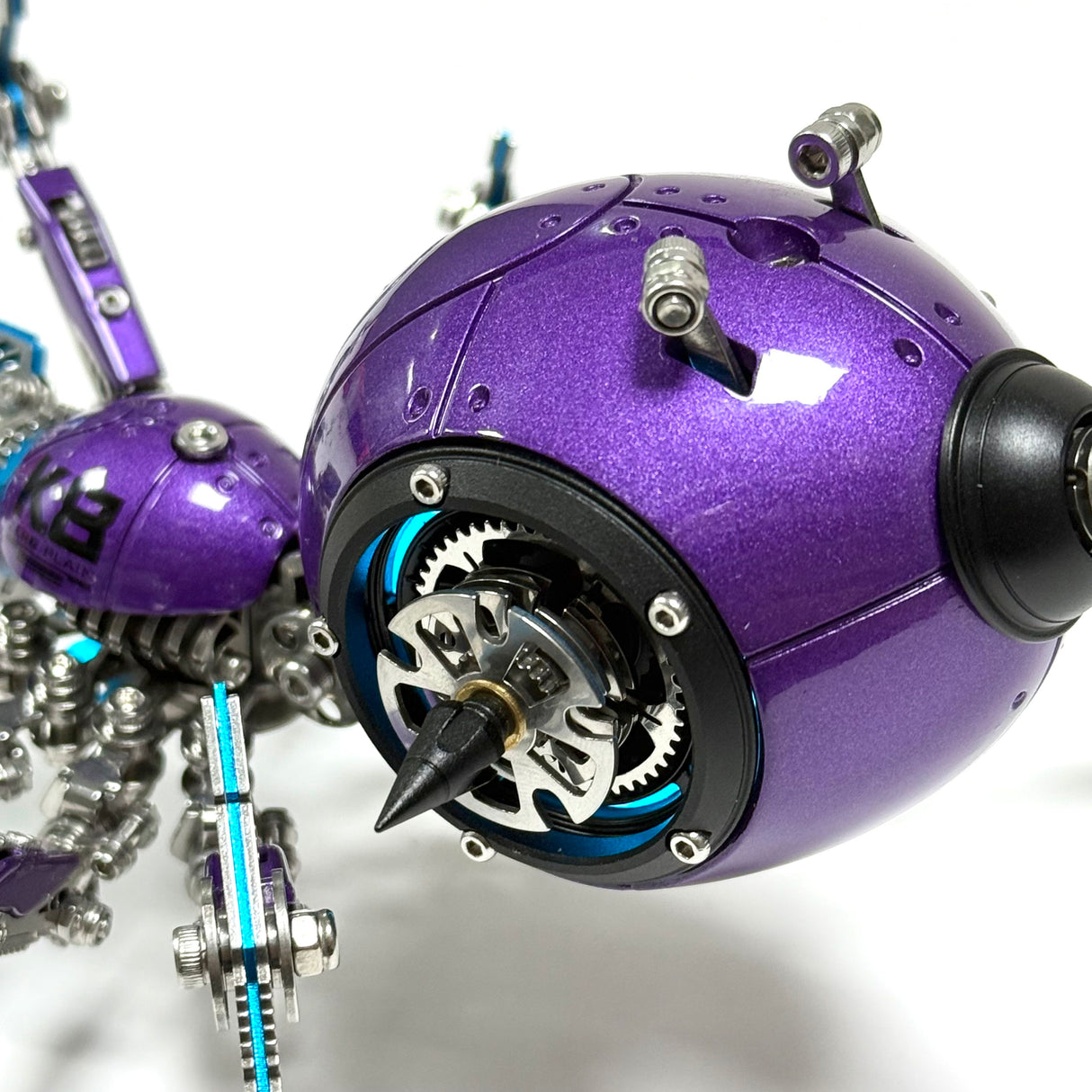 Steampunk Mechanical Spider Purple Storm 3D Metal Model Kit for Adults
