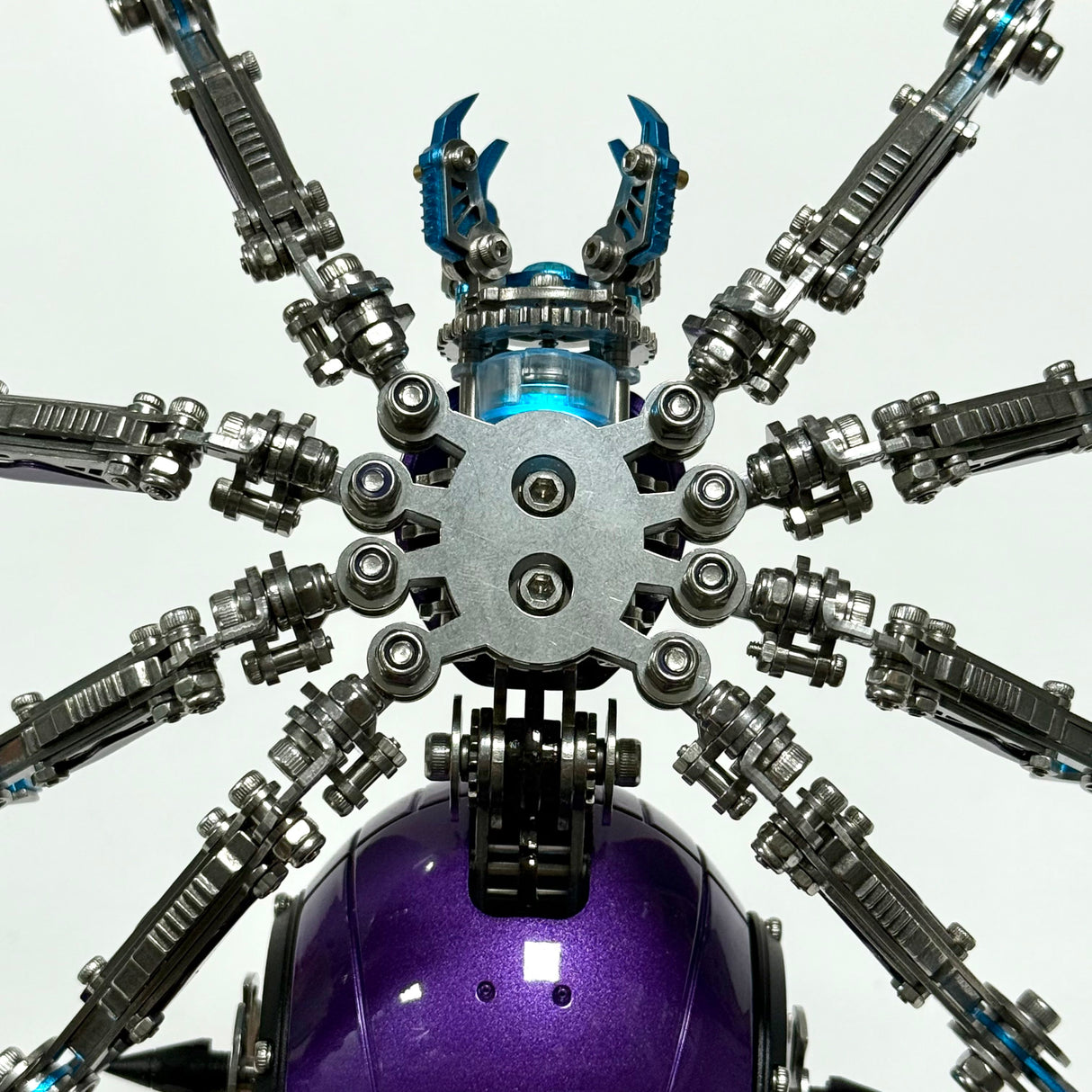 Steampunk Mechanical Spider Purple Storm 3D Metal Model Kit for Adults