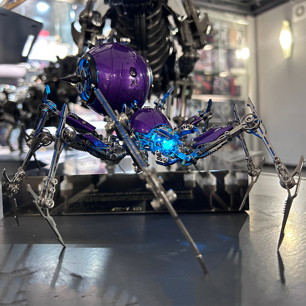 Steampunk Mechanical Spider Purple Storm 3D Metal Model Kit for Adults