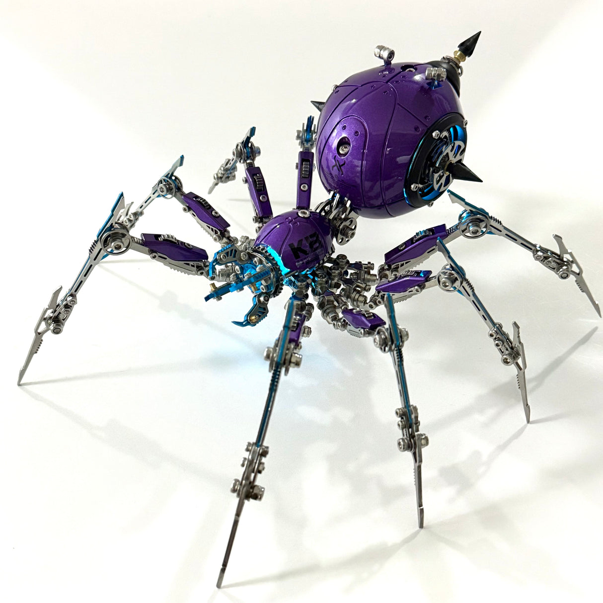 Steampunk Mechanical Spider Purple Storm 3D Metal Model Kit for Adults