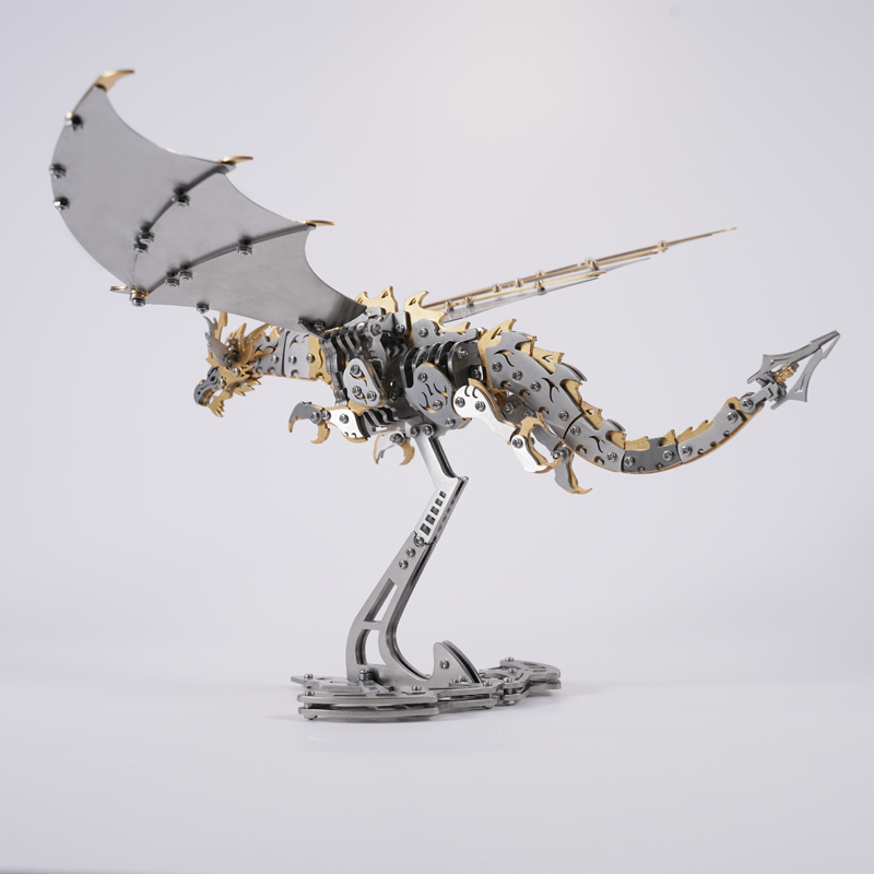 Thunder Pterosaur Metal Model Kit 3D Mechanical Fly Dragon Puzzle for Adults