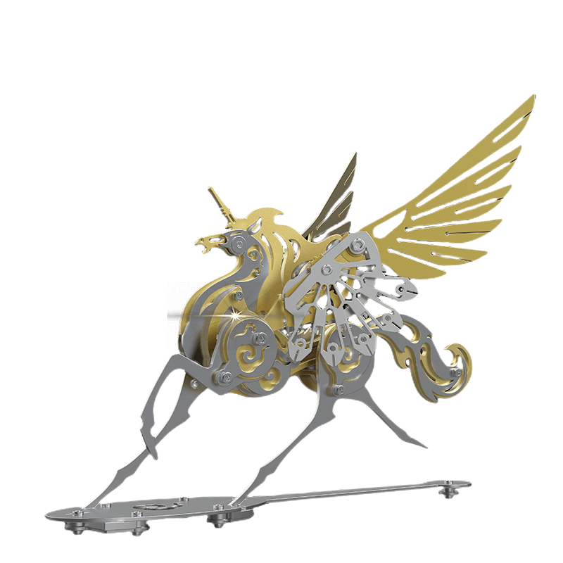 Unicorn 3D Metal Model Puzzle Colorful Kit Mythical Creature