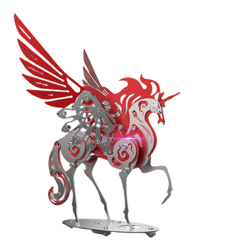 Unicorn 3D Metal Model Puzzle Colorful Kit Mythical Creature