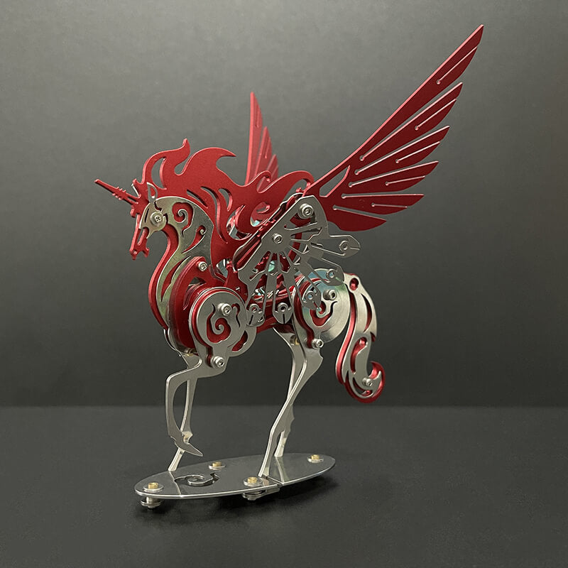 Unicorn 3D Metal Model Puzzle Colorful Kit Mythical Creature