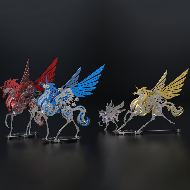 Unicorn 3D Metal Model Puzzle Colorful Kit Mythical Creature