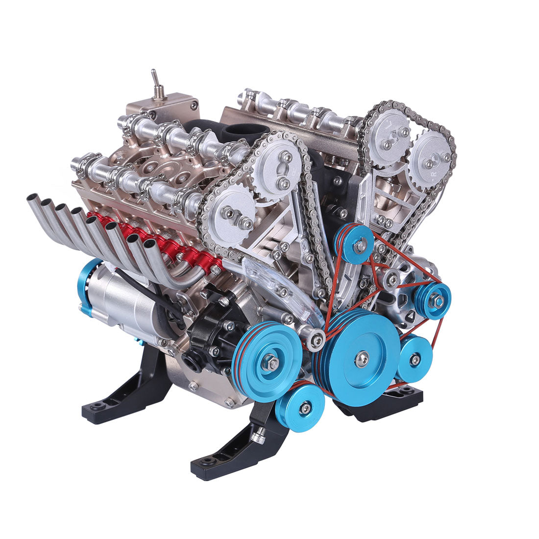 v8 engine 3d metal mechanical science experiment 500 piece model kit