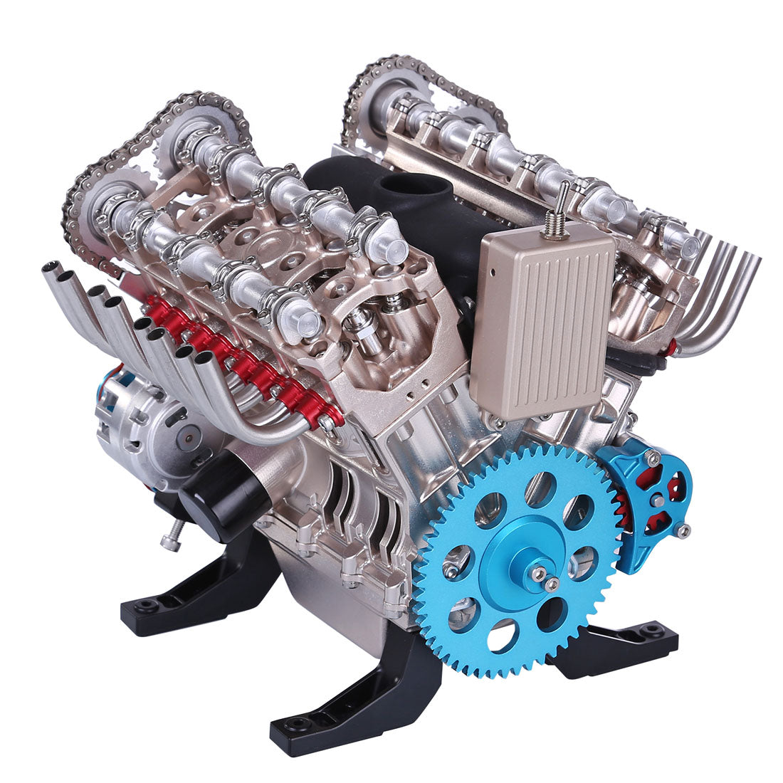 v8 engine 3d metal mechanical science experiment 500 piece model kit