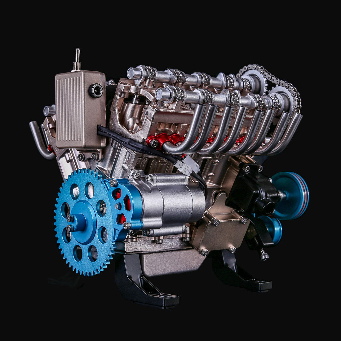 v8 engine 3d metal mechanical science experiment 500 piece model kit