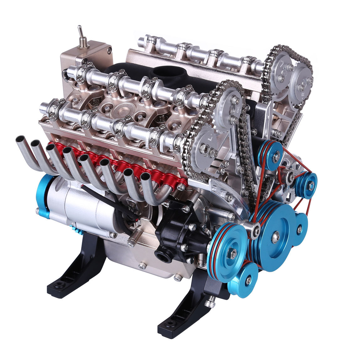 v8 engine 3d metal mechanical science experiment 500 piece model kit