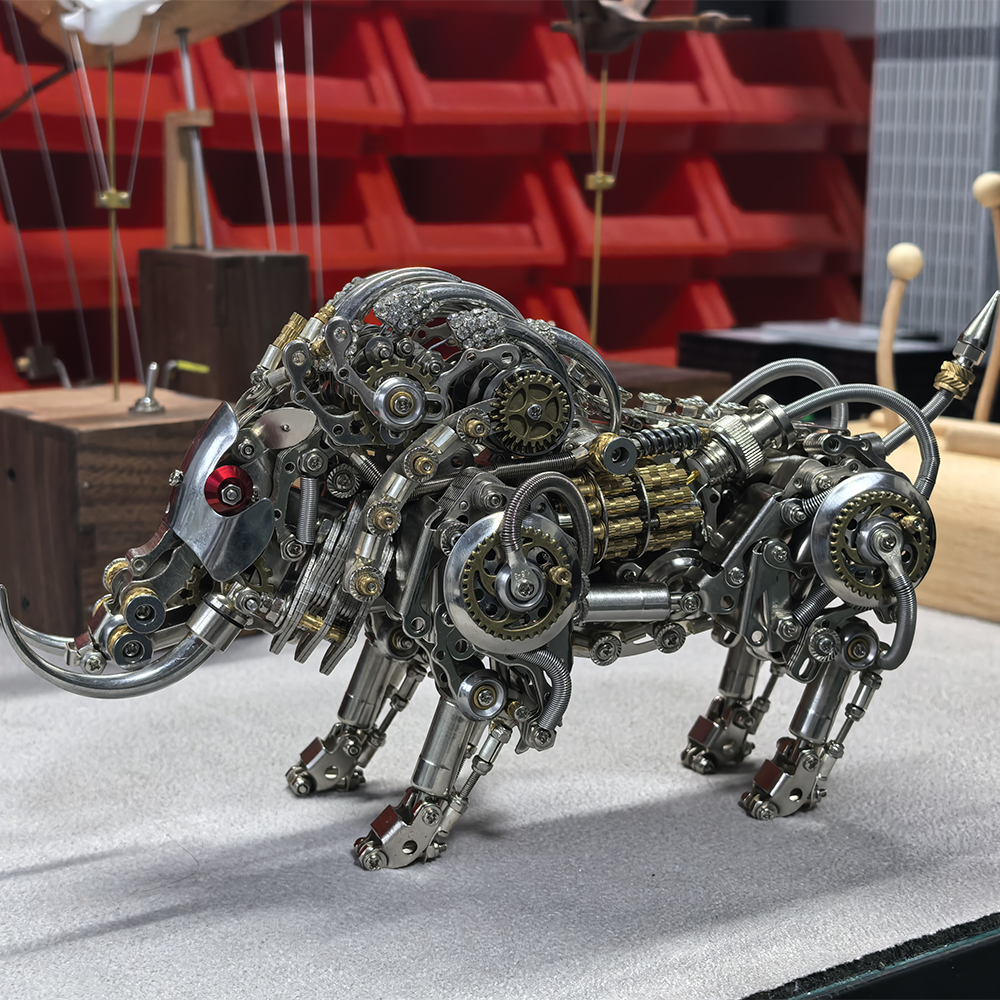 Wild Boar with Tusks 3D Metal Puzzle Mechanical Model Kit for Adults