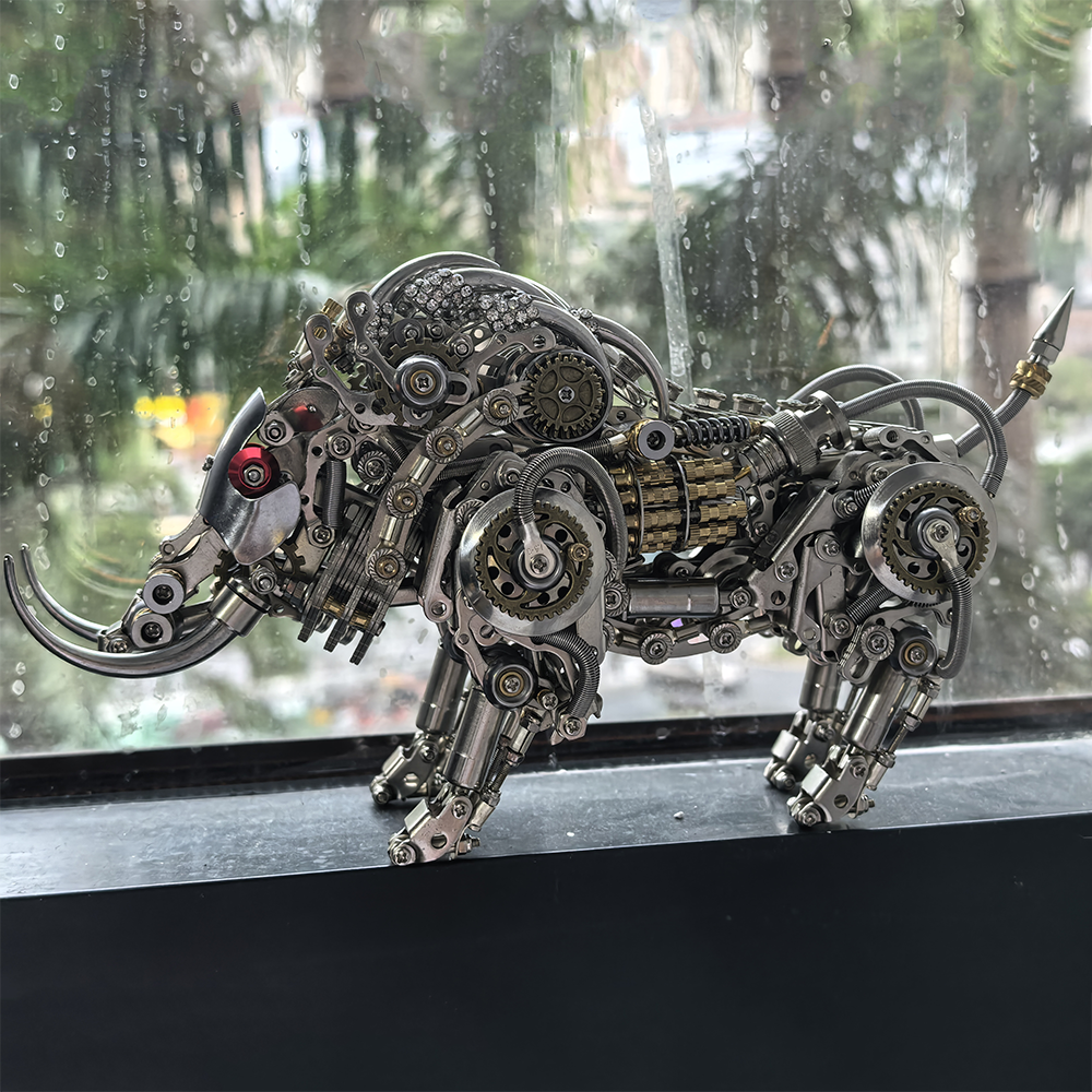 Wild Boar with Tusks 3D Metal Puzzle Mechanical Model Kit for Adults