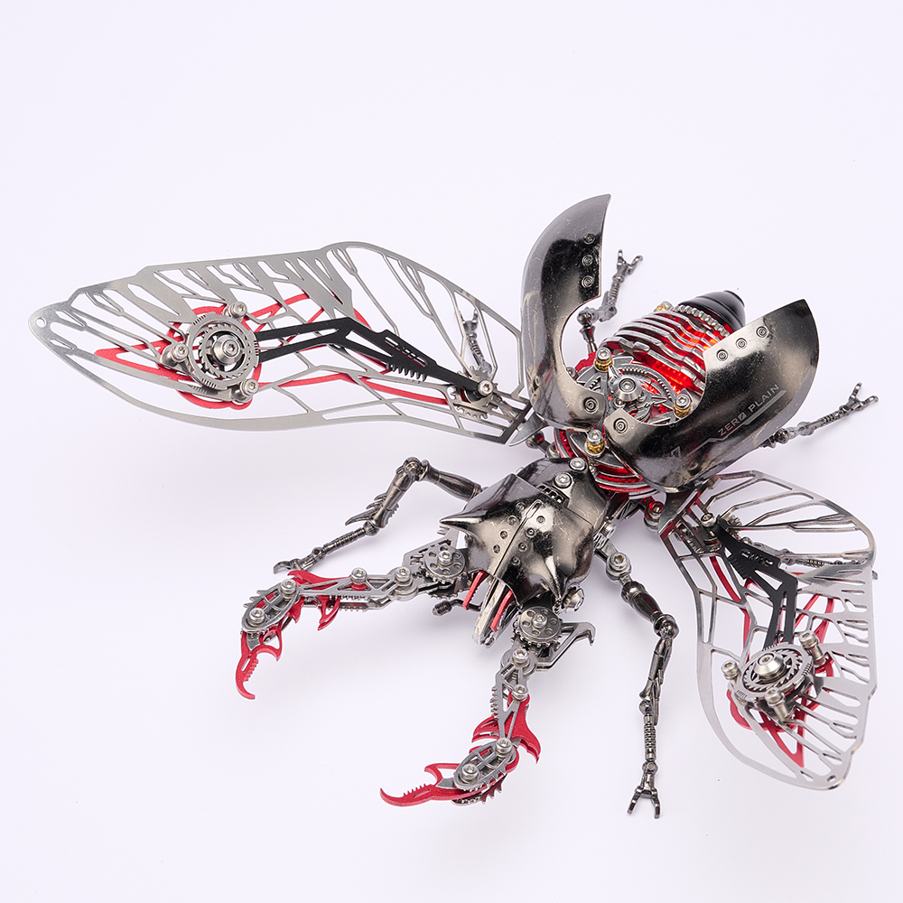 Mechanical Rhinoceros Beetle 3D Metal Model Kit – 317PCS DIY Insect Puzzle