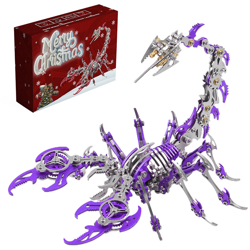 3D Scorpion Metal Puzzle Colorful Model Kit for Gifts and Decoration