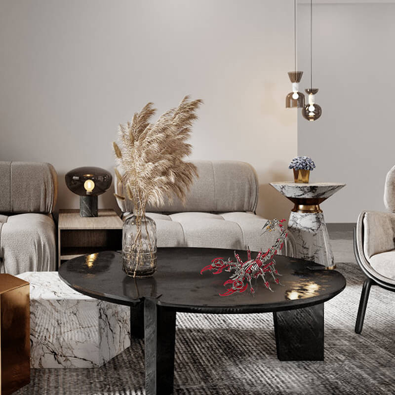 Kit de modelo colorido de rompecabezas de metal de Scorpion 3D para regalos y decoración