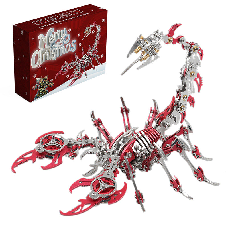 4PCS 3D Scorpion DIY Metal Puzzle Colorful Model Kit for Gifts and Decoration
