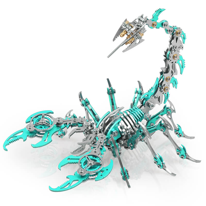 4PCS 3D Scorpion DIY Metal Puzzle Colorful Model Kit for Gifts and Decoration