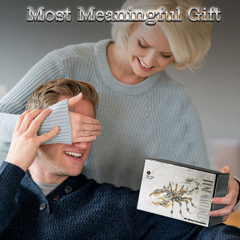 4PCS 3D Scorpion DIY Metal Puzzle Colorful Model Kit for Gifts and Decoration