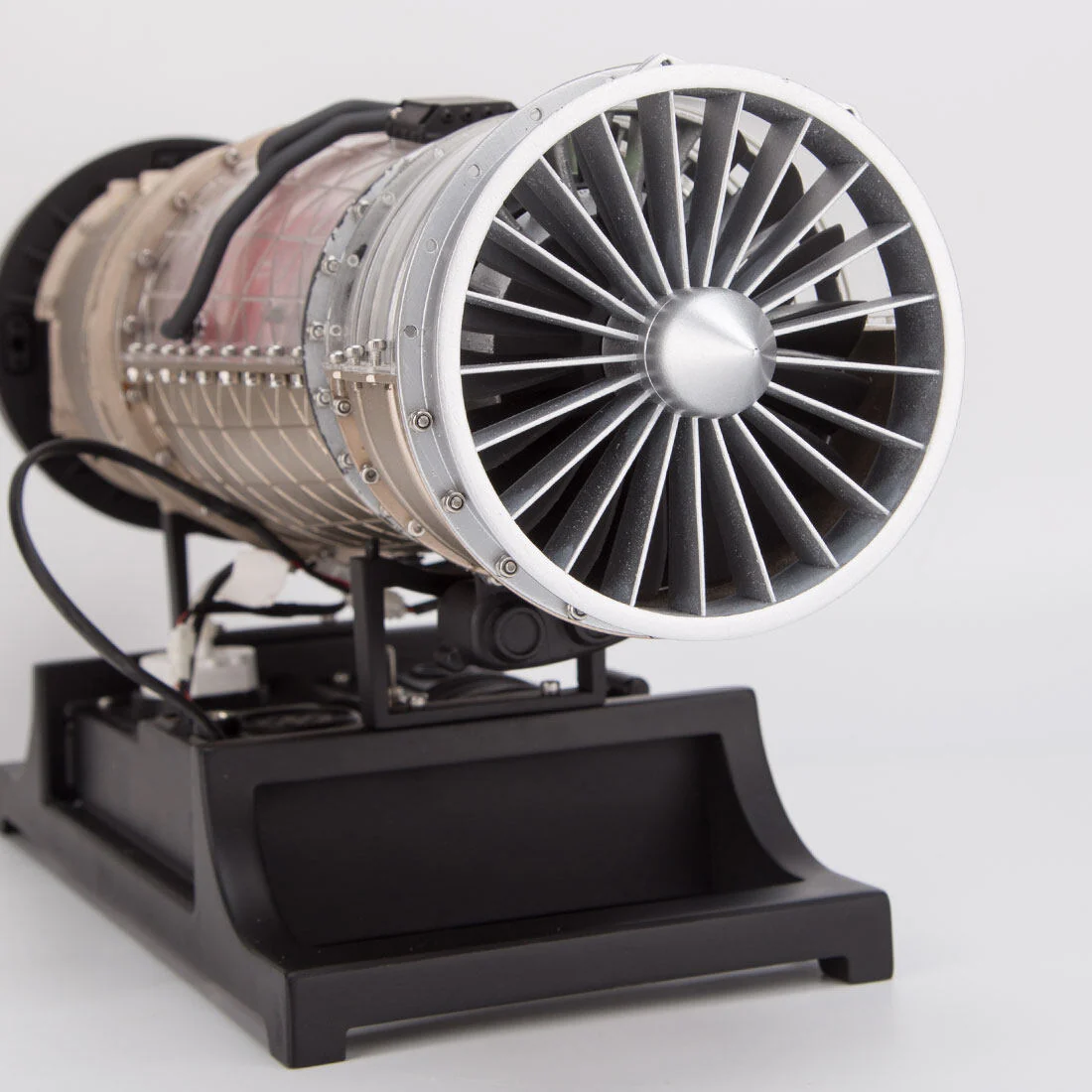 Teching 1:10 Scale Working Turbojet Engine Model Kit – Full Metal DIY Aircraft Turbine Engine for Adults