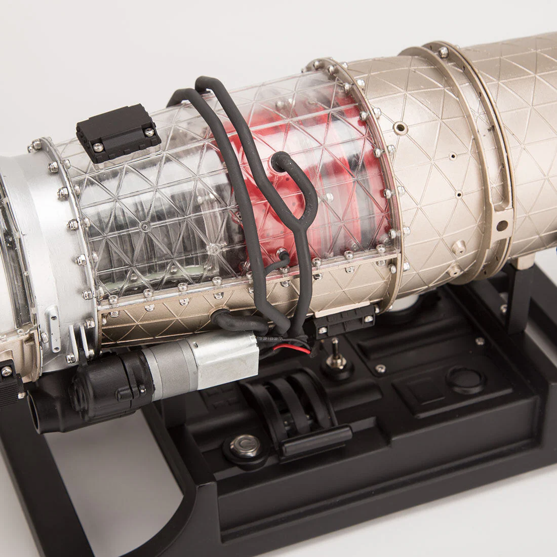 Teching 1:10 Scale Working Turbojet Engine Model Kit – Full Metal DIY Aircraft Turbine Engine for Adults