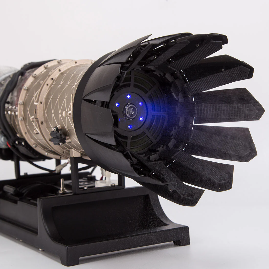 Teching 1:10 Scale Working Turbojet Engine Model Kit – Full Metal DIY Aircraft Turbine Engine for Adults