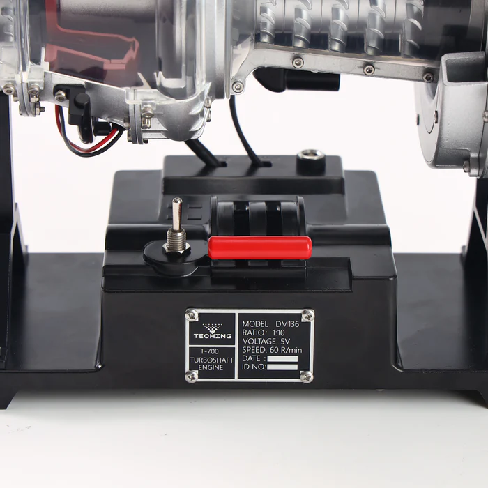 Teching T700 Turboshaft Engine Model Kit – 1:4 Scale Working Motorized Helicopter Engine Replica
