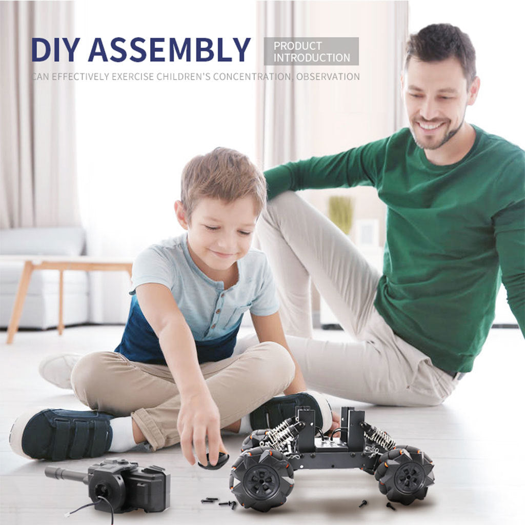 108PCS 3D Alloy assembly programming rechargeable wireless remote control tank electric water bomb car model kit