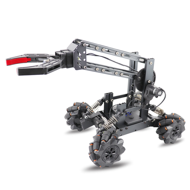 3D Alloy remote control multi-function four-wheel drive construction vehicle DIY assembly manipulator + forklift
