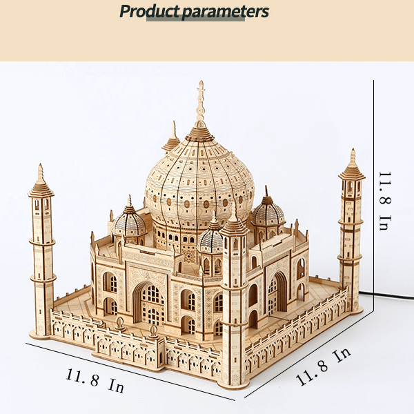 DIY Castle 3D Wooden Puzzle Creative Model Kit for Christmas Gifts