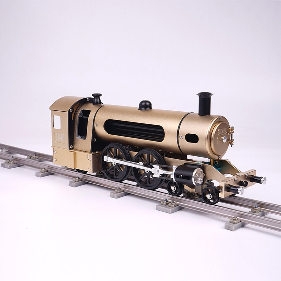 Teching Assembly Electric Dampf Lokomotive Trainer Spielzeuggeschenke für Erwachsene
