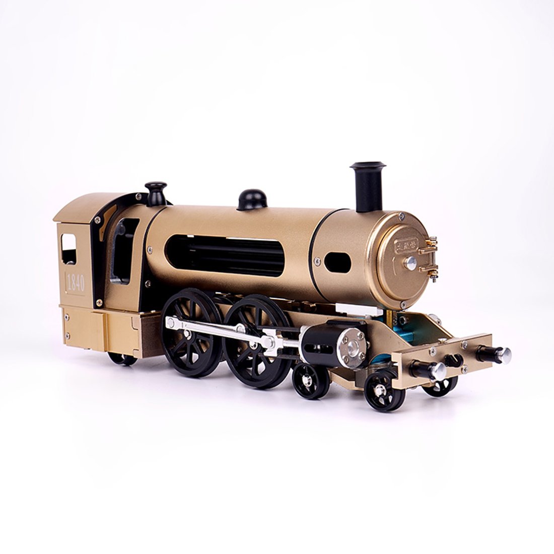 Teching Assembly Electric Dampf Lokomotive Trainer Spielzeuggeschenke für Erwachsene