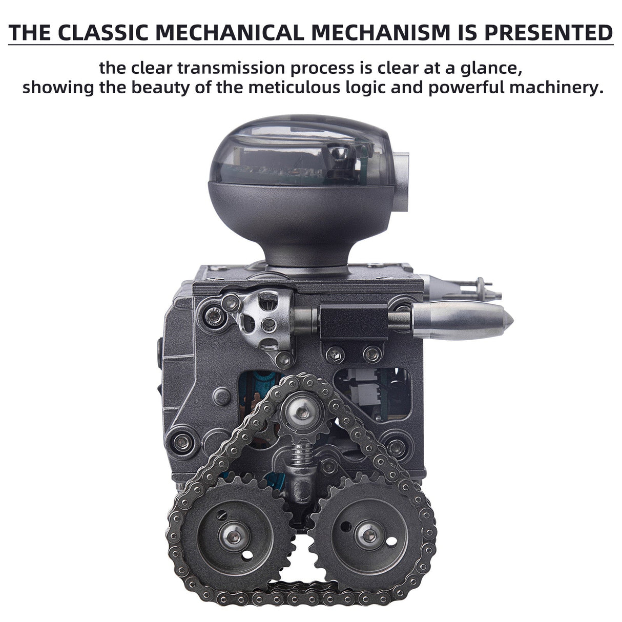 Teching DIY Mechanical Bluetooth Lautsprecher RC Tracked Roboter Metall Model Kit