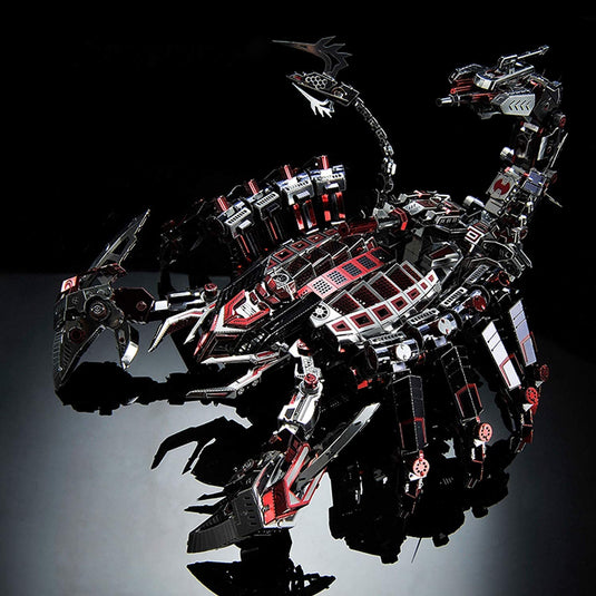 3D Metal Mechanical Red Devils Scorpion  Model Kits DIY Art Craft Gift