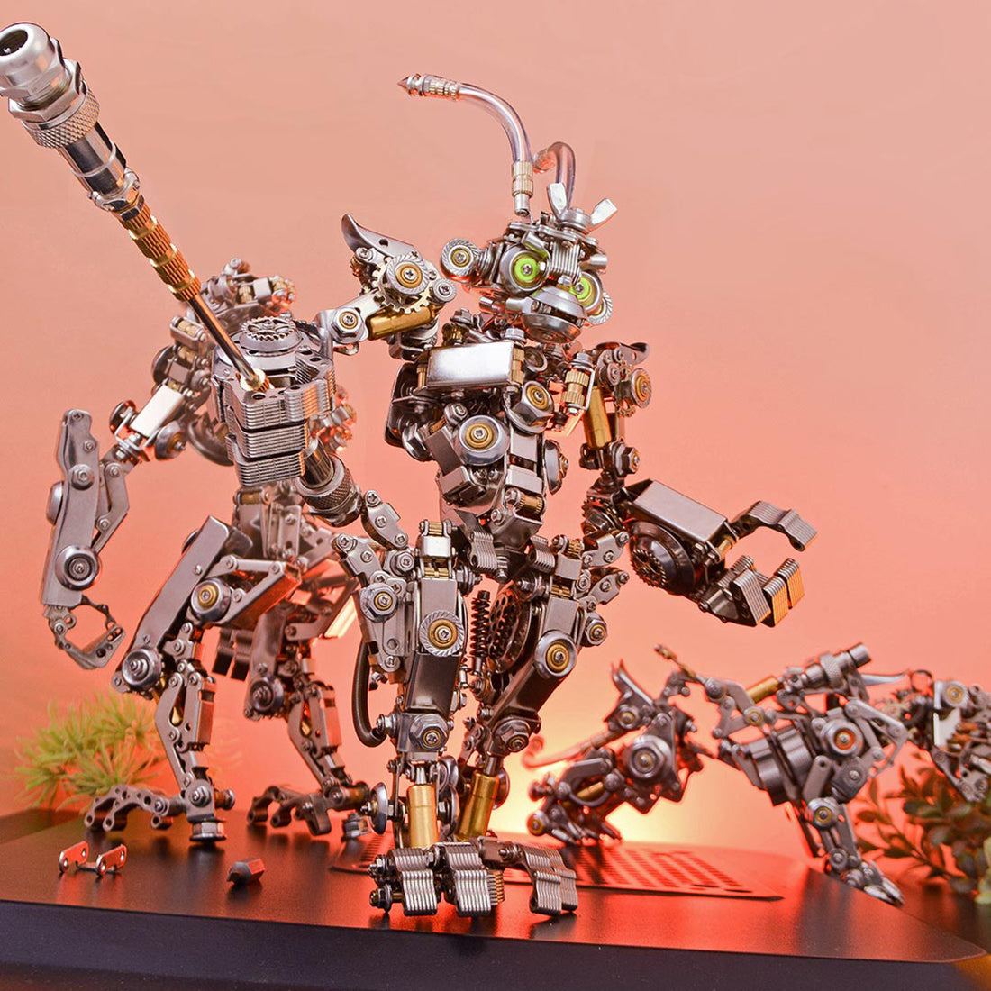 The 3D DIY Metal Monkey King  Transforming Mech Model Kit