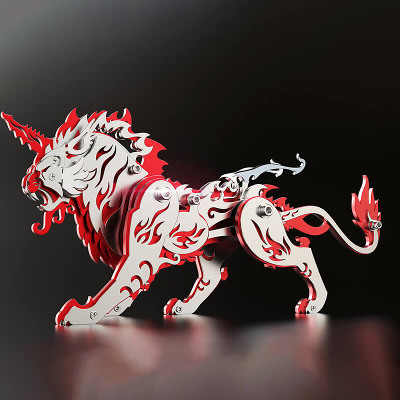 3D Metal Mechanische variatie Tiger Puzzle Model Kit