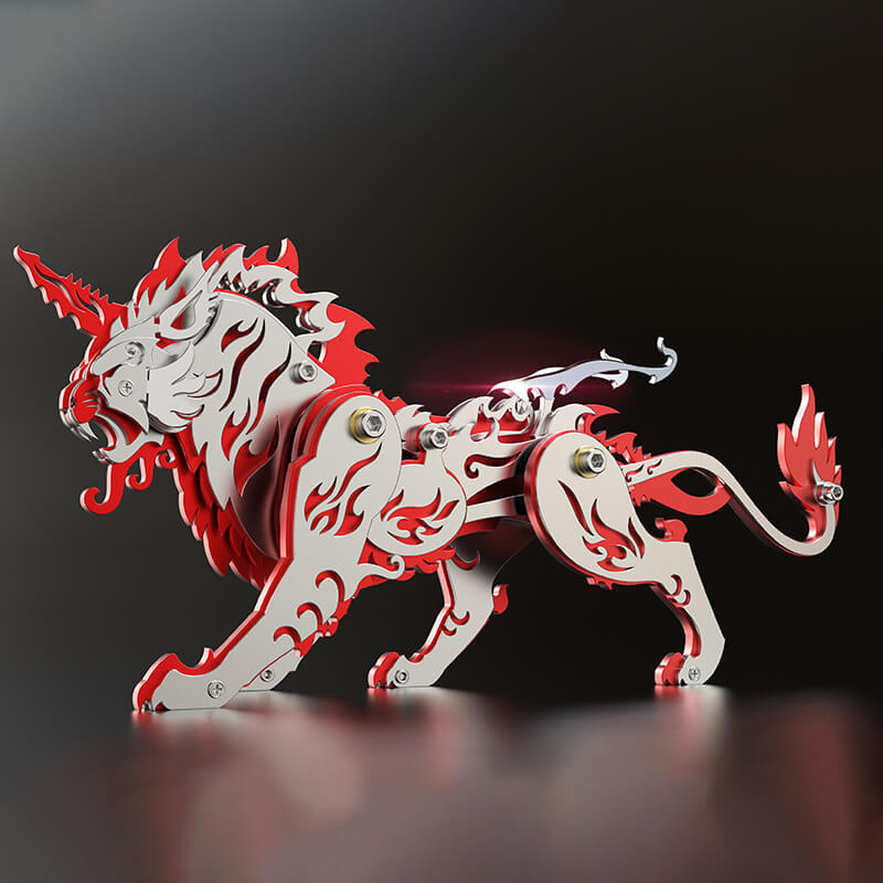 3D Metal Mechanische variatie Tiger Puzzle Model Kit