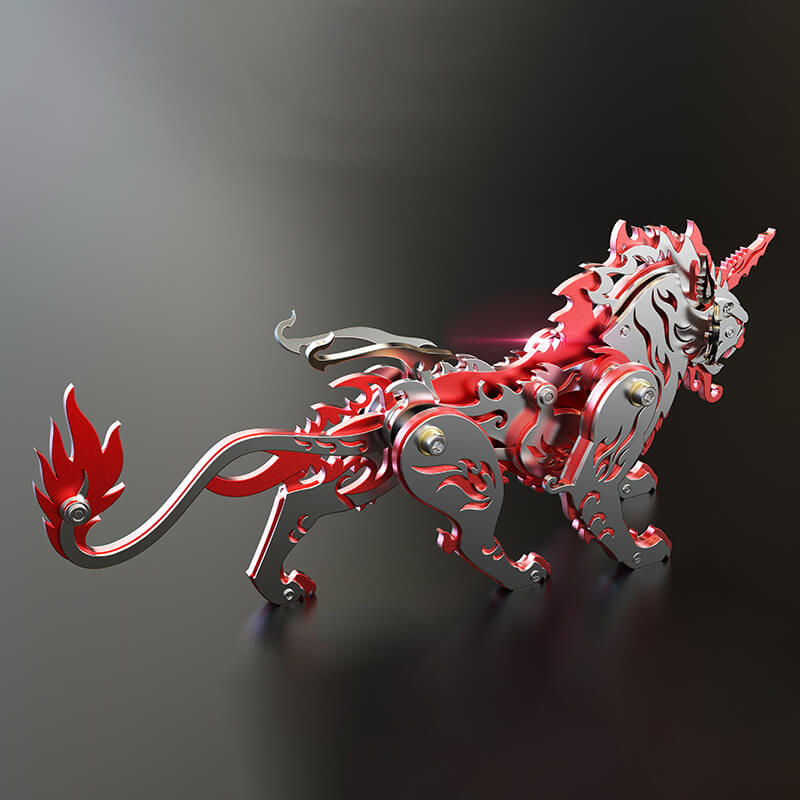 3D Metal Mechanische variatie Tiger Puzzle Model Kit